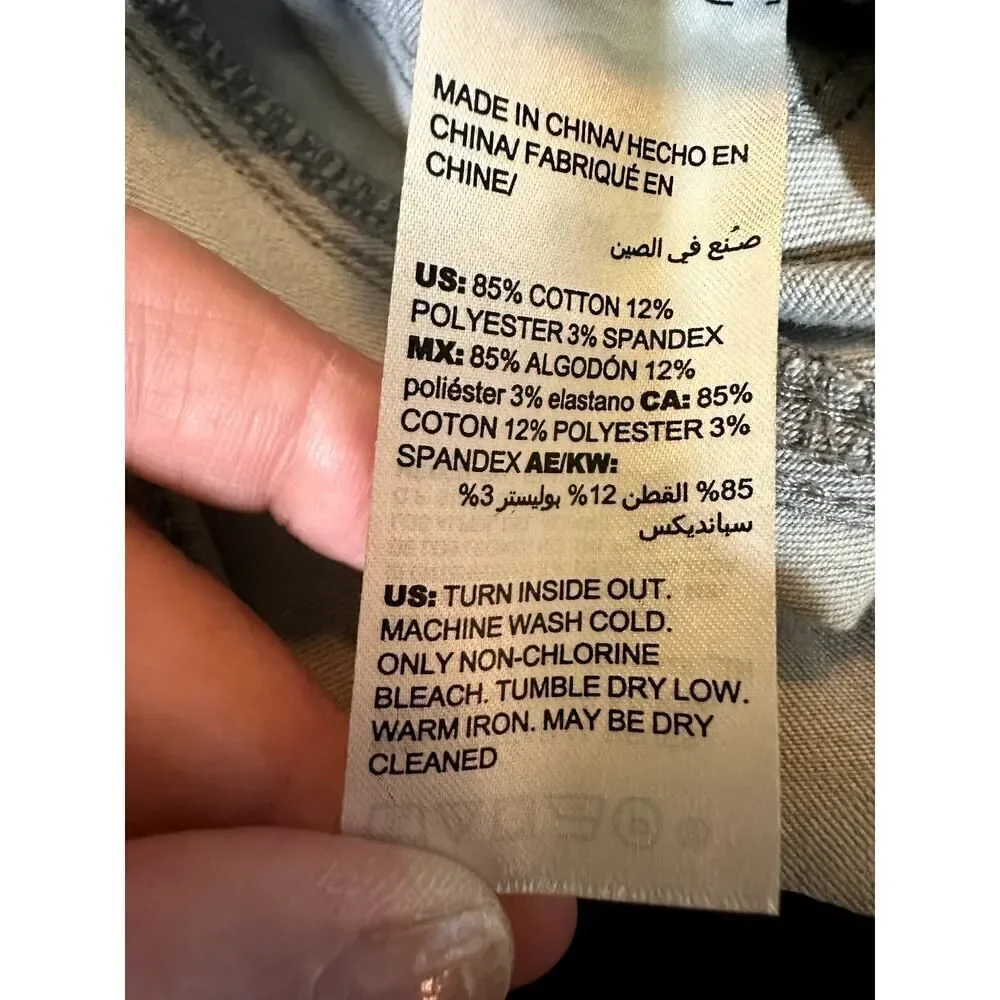 CHICO'S Women's High Rise Cropped Denim Jeans Gray Size 3P/16 Petite